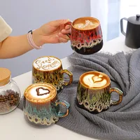 Mokken Yomdid Creatieve koffie Mok Kiln Verander Melksap Tea Cup Practical Water Ceramic Drinkware Kitchen Accessoires