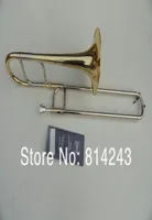 Bach nuovissimo alto trombone superficie oro lacca oro placcata e corna studentesca piatta bella tuba strument2360661