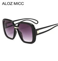 Aloz MICC 여성 대형 광장 선글라스 2019 패션 그라디언트 태양 안경 여성 복고풍 음영 안경 UV400A4793214304