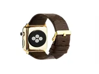 Modedesigner Leathers Gurte Watchband für Apple Watch 7 6 5 4 3 2 1 Männer Accessoires Retro Brown l Blumenleder Uhr 6531668