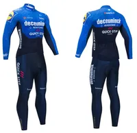 팀 Quickstep Winter Cycling Jersey 20D Pants MTB Maillot Thermal Fleece 자전거 재킷 내막 Pro Mountain Bicycle Clothing Suit3543360