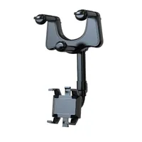 För iPhone 7 Car Mount Holder Universal Rearview Mirror Holder Cell Phone GPS Bracket Stand Cradle Auto Truck Mirror With Retail Package Multifunktionell remsa