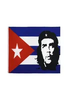 EI CHE Ernesto Guevara With Cuba Flag 3x5 FT 90x150cm Promotional Flag Festival Party Gift 100D Polyester Indoor Outdoor Printed H7084335