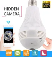Anspo 1080P 2MP WiFi Panoramic Bulb Security Cameras 360 Degree Home Security Camera System Wireless IP CCTV 3D Fisheye Baby Monit6272940