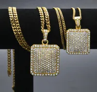 Gepersonaliseerde hiphop ijskoud goud en zilveren leger tag ketting ketting heren blingbling volledige diamant zware industrie rapper sieraden f54952222
