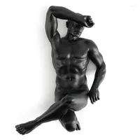 Dekorative Figuren Bodybuilding Charakter Harz Crafts Skulptur robuster Mann Schreibtisch Dekor Ornamente Figuren Statue Home Dekoration Zubehör