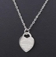 Новейший уникальный дизайн одно сердце подвесные ожерелья женские ювелирные украшения титановые сталь отличное качество возвращение к Forever Love C4132239