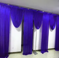 6m wide swags of backdrop valance wedding stylist backcloth swags Party Curtain Celebration Stage Background designs and drapes9728785