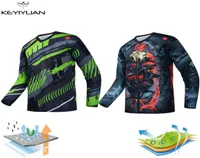 KEYIYUAN 2022 Men Long Sleeve Mountain Bike Downhill Jersey Tops Outdoor MTB Tshirt Offroad Bicycle Shirt Breathable5098892