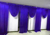 6m wide swags of backdrop valance wedding stylist backcloth swags Party Curtain Celebration Stage Background designs and drapes6746160