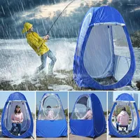 Tendas e abrigos da tenda de acampamento ao ar livre pesca de inverno para uso UV UV Up único equipamento automático de sombreamento de chuva instantâneo