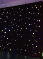 LED Light Star Curtain 15x15feet Star Colth Stage Drapes Bluewhite Farbe mit Beleuchtung Controller LED VISCHENDE CORTAIN7359872