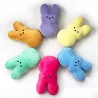 Gevulde pluche dieren Easter Bunny Toys 15 cm Kinderen Baby Happy Easters Rabbit Dolls 6 Color Drop levering geschenken Dhm0d