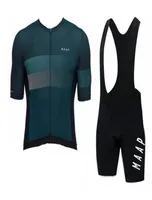 2020 MAAP Team Cycling Jersey Set Men Summer Ademende korte mouw fietsen shirt slabbib shorts suit racen sporten uniform y200313029009775