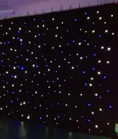 LED Light Star Curtain 15x15feet Star Colth Stage Drapes Bluewhite Farbe mit Beleuchtung Controller LED VISCH CORTAIN6543720