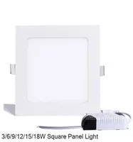 Painel de LED quadrado decrescente Smd 2835 3W 9W 12W 15W 18W 21W 25W 110240V LED teto embaixo lâmpada SMD2835 DRI1312051
