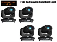 4xlot 75W LED Spot Moving Head Lights dj Controller for Stage Bar Disco Party DJ Wedding DMX 512機能90V240V2074671