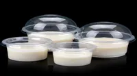 100 Set Disposable Pudding Cup Plastic sauce cups lid jelly Bowl Dessert yogurt small mini box home party Wedding 45810oz2416533