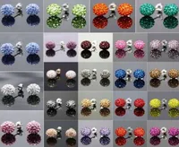 30 pares de pares 10 mm y36 joyas de mecho de diez rhinestone blancos nuevas cuentas de bolas de discoteca arcilla arcilla sendero de cristal stud4218748