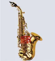 NY YANAGISAWA CURVED SOPRANO SAXOPHONE S991 GOLD LACKER SAX CURVED SOPRANO Musikinstrument Professionella inkluderade case6032578