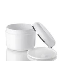 Contenedor recargable de plástico blanco con tapa Jares vacíos Make Up Bottle Face Cream Almacenamiento de almacenamiento Contenedores