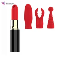 SS23 Massagegerator Sexspielzeug für Frauen Klitorisalking einzigartige Design Lippenstift Form 4 Kopf Rose Frau