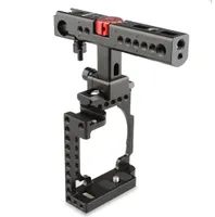CAMVATE Handheld Camera Cage with QR Cheese Handle for Sony A6600 A6500 A6400 A6000 A6300 Black Item Code C15999065866