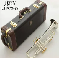 American Bach LT197S99 Trompet Damlası B Gümüş Kaplama Altın Anahtar Trompet Profesyonel Pirinç Enstrüman Durum 7505818