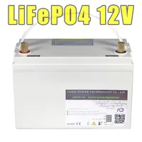 12V 100AH 200AH LiFePO4 Battery 12 8V RV Solar Storage Battery276Q