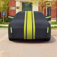 Pokrata samochodu Wodoodporne osłony ciała pokryte zewnętrzną tkaniną Oxford Sunshreen odpinana deszczowa izolacja cieplna dla BMW Ford Mustang Honda H220425186J
