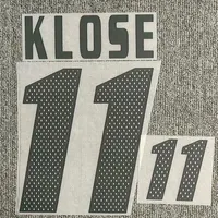 2002 #11 Klose Nameset #13 BALLACK Printing DIY Customize Any Name Number iron Transfer Badge238F
