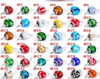 914mm 5mm Hole Size DIY Beads mix style Lampwork Glass European Beads Fit Charm Hand chain FX12737323