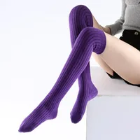 Athletic Socks Yoga Knee Long Sleeve Women Cotton Sports Anti Slip Ladies For Pilates Dance Gym Sport Exercise Sportswear