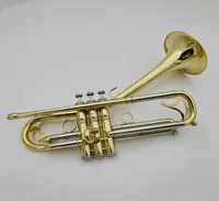 Margewate Brand Curved Bell Trumpet BB Tune Strumento professionale placcato in ottone con accessori per bocchetto di custodia 4465259