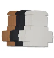 50st Black White Kraft Paper Folding Box Blank Cardboard Packaging Mini Handmade tvål DIY Craft Jewelry Gift 2204204070633