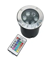 Edison2011 6W 9W AC 85265V LED Underground Lamp Light RGB Colorful with 24 Keys Controller IP67 Waterproof Projector Light for Ga5860671