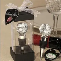 Crystal Ball Wine Bottle Stopper Свадебные подарки гостя для мужчин 150 шт. Лот 293O
