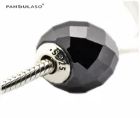 STRENGTH Black Glass Charm Essence Collection Fits Pandora Bracelets 25mm Hole SterlingSilverjewelry Beads For Woman Whole1772893