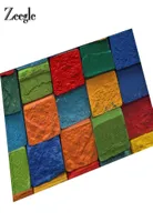 Zeegle Rainbow Pattern Floor Mat Rubber Matsバスルームドアマットリビングルーム用アンチスリップカーペットラグキッチンMATS9705048