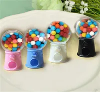 12PCS Cute Mini Candy Gumball Dispenser Kids Toy Vending Machine Saving Coin Bank Sweet Table Decors1840150