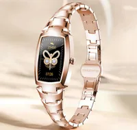F￶r iOS Apple Android Leathe Smart Watch Watches Smartwatch NHM08 Intelligente Reloj Inteligente med h￶gkvalitativ batteri2728384