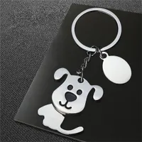 Head Dog Cat Keychain Söt djurnyckelring charmar för husdjursälskare Pet Shop Promotional Gifts to Clents