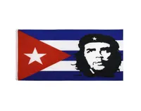 EI CHE Ernesto Guevara With Cuba Flag 3x5 FT 90x150cm Promotional Flag Festival Party Gift 100D Polyester Indoor Outdoor Printed H3360297
