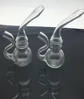 Unique Glass Blunt Bubbler Pipe King Toke Glass Bubbler Joint and Blunt Bubbler Bong Hookah Bongs Glass Pipe Water Pipes Mini Trav7906274