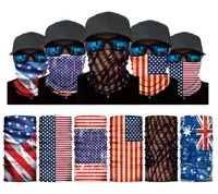 Reusable Face Mask American United Kingdom Germany Canada Flag Printing Washable Adjustable Cycling Protective Masks 12 Style1709689