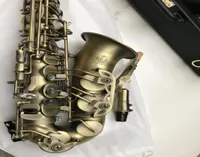 Novo Konig E Flat Alto Saxofone Profissional Antique Copper Simulation E Instrumentos musicais planos sax com couro Case3996962