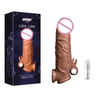 Massager Vibrator 남성용 167mm 재사용 가능한 전기 피부 음경 슬리브 진동 comdom