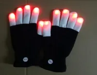 Iluminación Mittens Magic Black Guantes luminosos LED Gloves LED Rave Light Up Fingle Finger Finger Kids Toys Suministies6535601