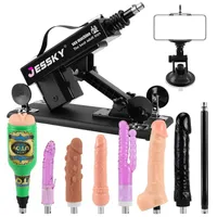 Sex Toy Massager verstelbare machine volwassen speelgoed met 8 bijlagen 3XLR Connector Automatische machines voor vrouwen