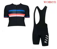 Zomer MAAP -team Dames met korte mouwen Cycling Jersey Bib shorts Set fietsen Outfits MTB Bicycle Clothing ROPA Ciclismo S210127016774028